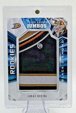2022-23 Upper Deck Black Diamond Rookie Team Logo Jumbo Patches Lukas Dostal #RTL-LD card