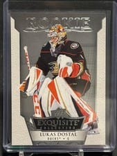 2022-23 Upper Deck Ice Exquisite Collection Rookies Lukas Dostal #R37 card