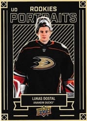 2022-23 Upper Deck UD Portraits Lukas Dostal #P-52 card