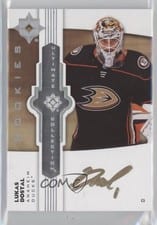2022-23 Upper Deck Ultimate Collection Ultimate Emblems Autograph Lukas Dostal #UE-LD card