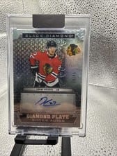 2022-23 Upper Deck Black Diamond Diamond Plate Rookie Autos Lukas Reichel #DPR-LR card