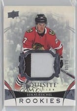 2022-23 Upper Deck Black Diamond Exquisite Collection Rookie Patch Lukas Reichel #RP-LR card