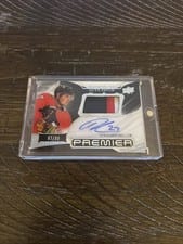 2022-23 Upper Deck Premier Horizontal Acetate Rookie Autograph Patch Lukas Reichel #AHR-LR card