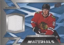 2022-23 Upper Deck Rookie Materials Lukas Reichel #RM-LR card