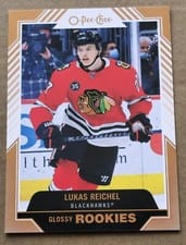 2022 Upper Deck O Pee Chee Glossy Lukas Reichel #R-1 card