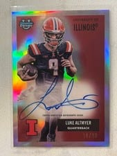 2025 Bowman University Chrome 1955 Bowman Football Autographs Luke Altmyer #55AV-LA card