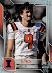 2025 Bowman University Chrome Base Image Variation Refractor Luke Altmyer #SP-5 card