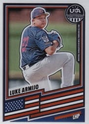2026 Panini Stars & Stripes Prizm Base Set Luke Armijo #162 card