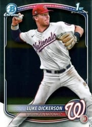 2025 Bowman Chrome Prospects Luke Dickerson #BCP-218 card
