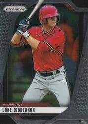 2025 Panini Prizm Base Set Luke Dickerson #44 card