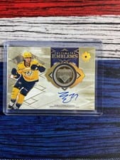 2023-24 Upper Deck Ultimate Collection Ultimate Emblems Autograph - Rookies Luke Evangelista #UE-LE card