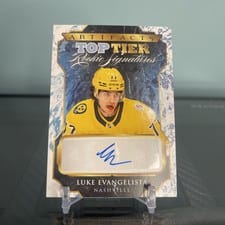 2024-25 Upper Deck Artifacts 2023 Update - Top Tier Rookie Signatures Luke Evangelista #TTR-LE card