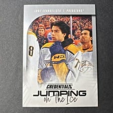 2024-25 Upper Deck Credentials Jumping on the Ice Luke Evangelista #JI-LE card