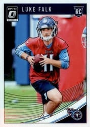 2018 Donruss Optic Base Set Luke Falk #132 card