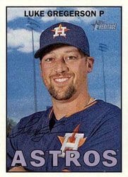 2016 Topps Heritage Base Set Luke Gregerson #18 card