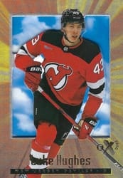 2023-24 SkyBox E-X 2000 Base Set Luke Hughes #110 card
