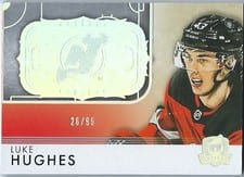 2023-24 Upper Deck The Cup Rookie Rink Gallery Luke Hughes #RGLH-V4 card