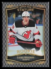 2024-25 Upper Deck Stature 2023-24 Base Rookies Update Luke Hughes #34 card