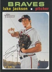 2020 Topps Heritage Base Set Luke Jackson #37 card