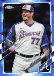 2021 Topps Chrome Update Sapphire Edition Base Set Luke Jackson #US146 card