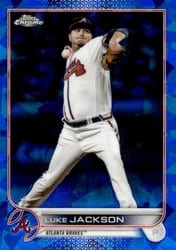 2022 Topps Chrome Update Sapphire Edition Base Set Luke Jackson #US170 card