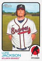 2022 Topps Heritage Base Set Luke Jackson #601 card