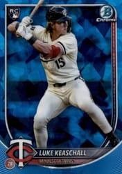 2025 Bowman Chrome Sapphire Edition Base Set Luke Keaschall #61 card