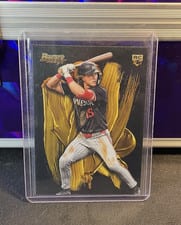 2025 Bowman's Best Strokes of Gold Luke Keaschall #SG-9 card