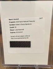 2025 Panini National Treasures Ecklar's Choice Signatures Luke Keaschall #39 card