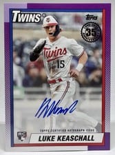 2025 Topps Update 1990 Topps Baseball Autographs Luke Keaschall #90AU-KEA card
