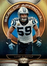 2019 Panini Certified Seal of Approval Luke Kuechly #SA-LK card