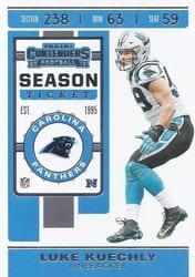 2019 Panini Contenders Base Set Luke Kuechly #77 card