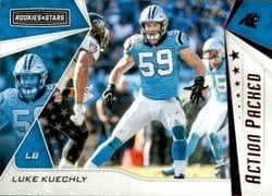 2019 Panini Rookies & Stars Action Packed Luke Kuechly #AP-LK card