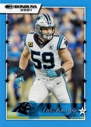2021 Donruss Retro 2001 Luke Kuechly #01-3 card