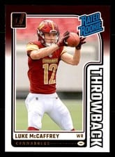 2024 Donruss Rated Rookies Throwback Luke McCaffrey #16 card