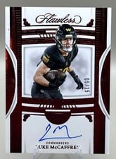 2024 Panini Flawless Rookie Debut Signatures Luke McCaffrey #15 card