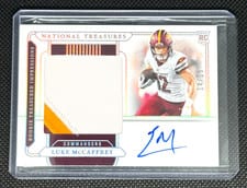2024 Panini National Treasures Rookie Treasured Impressions Luke McCaffrey #14 card