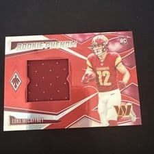 2024 Panini Phoenix Rookie Phenom Jersey Luke McCaffrey #RPJ-LMY card