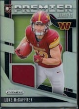 2024 Panini Prizm Premier Jerseys Luke McCaffrey #PJ-LMY card