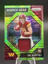 2024 Panini Prizm Rookie Gear Luke McCaffrey #RG-LMY card