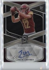 2024 Panini Spectra Rookie Autographs Luke McCaffrey #RA-LMY card