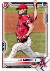 2021 Bowman Draft Base Set Luke Murphy #BD-167 card