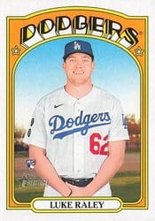 2021 Topps Heritage Base Set Luke Raley #526 card