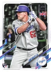 2021 Topps UK Edition Base Set Luke Raley #114 card