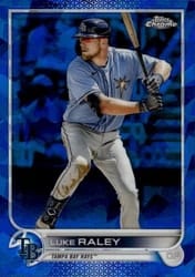 2022 Topps Chrome Update Sapphire Edition Base Set Luke Raley #US24 card
