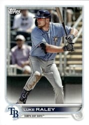 2022 Topps Mini Base Set Luke Raley #US24 card