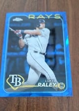2024 Topps Chrome Sapphire Edition Base Set Luke Raley #181 card