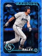2024 Topps Chrome Update Sapphire Edition Base Set Luke Raley #USCS260 card