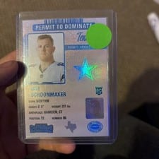 2023 Panini Contenders Permit to Dominate Luke Schoonmaker #23 card