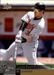 2009 Upper Deck Base Set Luke Scott #34 card